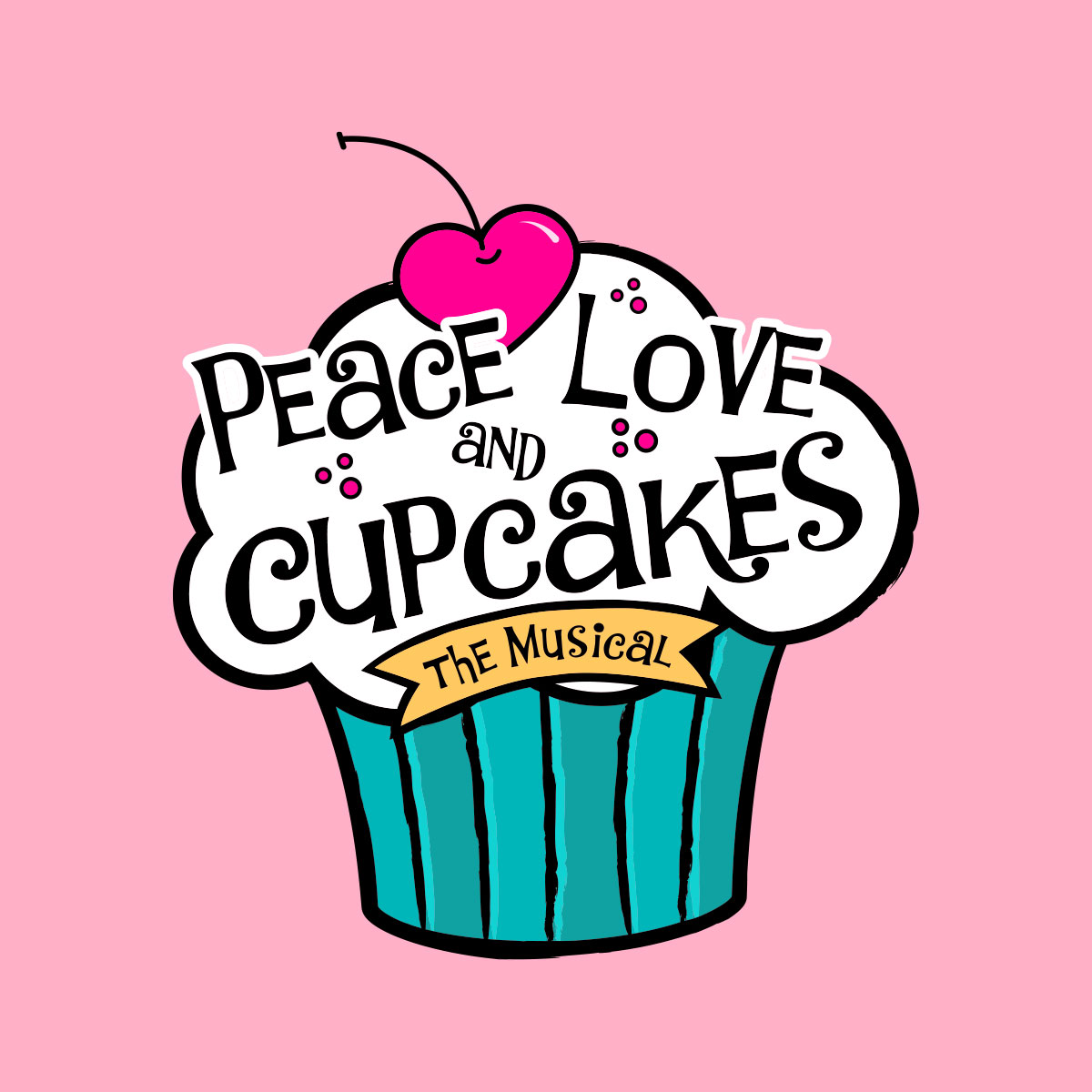 Peace, Love and Cupcakes Logo Pack