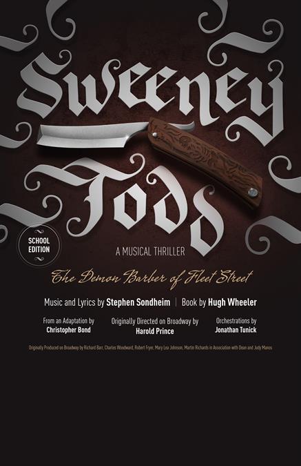 Sweeney Todd (School Edition) Theatre Poster