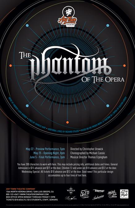 Customize poster for The Phantom of the Opera