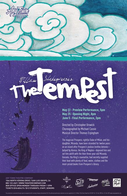 Customize poster for The Tempest