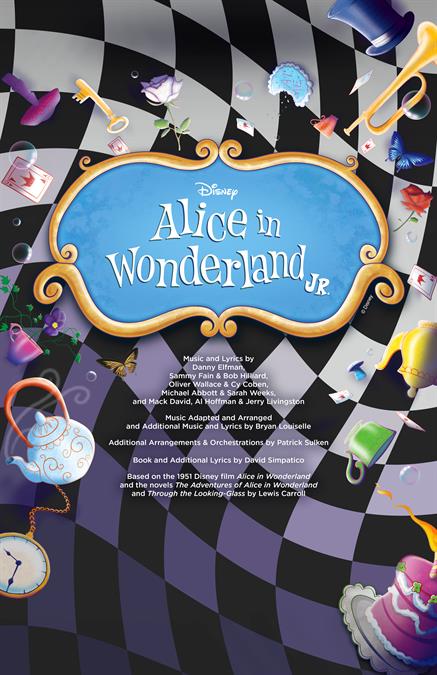 Alice in Wonderland JR. Theatre Poster