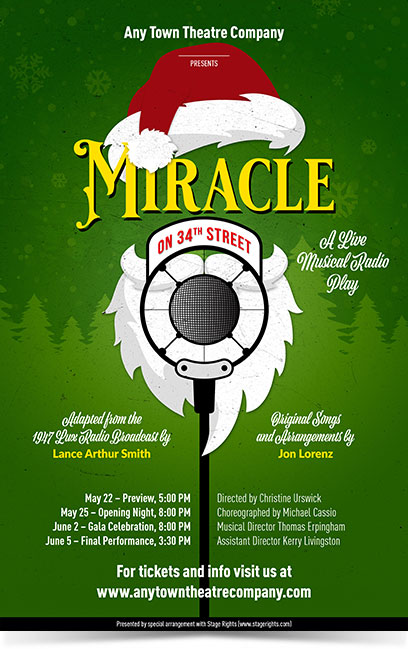 Miracle on 34th Street Theatre Poster Designed by Subplot Studio