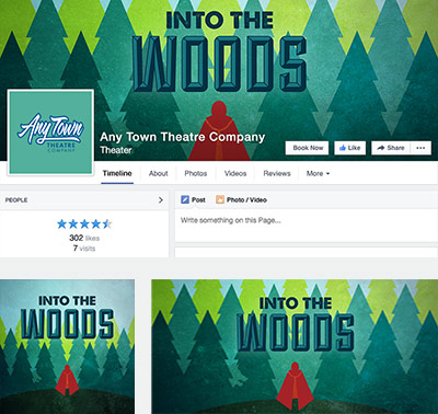 Into the Woods Social Media Graphics