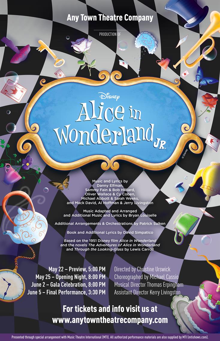 Customize Your Alice in Wonderland JR. Poster Design