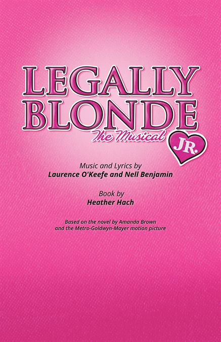 Legally Blonde JR. Theatre Poster