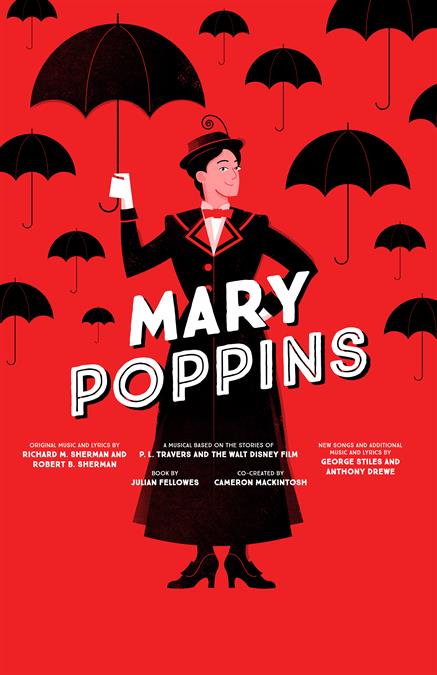 Disney's Mary Poppins Theatre Poster