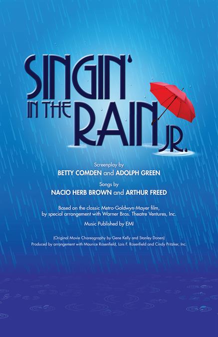 Singin' In The Rain JR. Theatre Poster