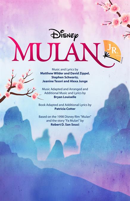 Disney's Mulan JR. Theatre Poster