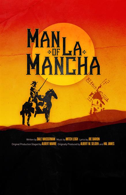 Man Of La Mancha Poster Theatre Artwork Promotional Material By Subplot Studio