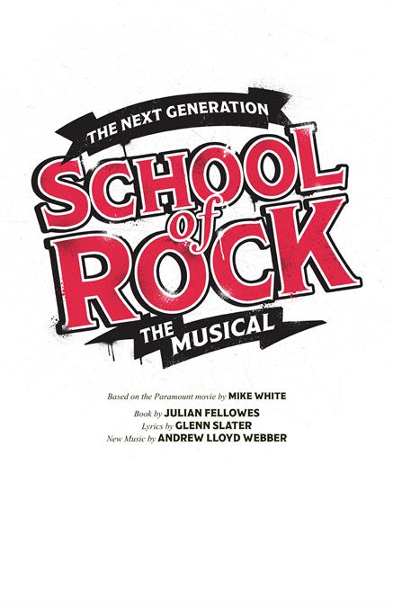 School of Rock Theatre Poster