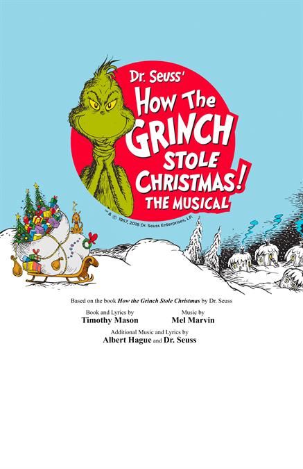 Dr. Seuss' How The Grinch Stole Christmas! Theatre Poster