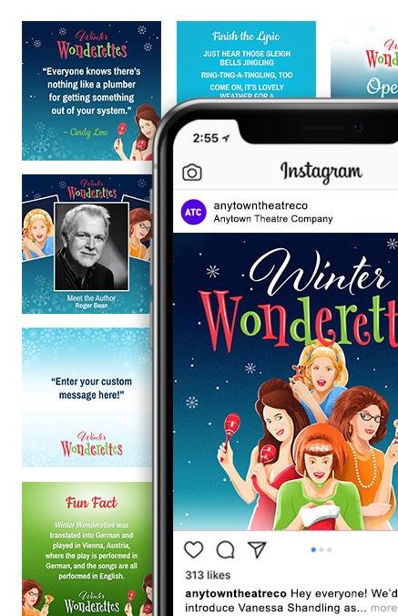 Winter Wonderettes Theatre Logo Pack