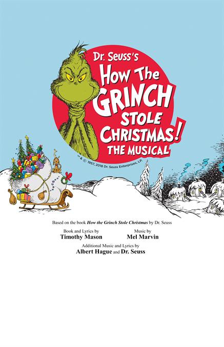 Dr. Seuss's How The Grinch Stole Christmas! Theatre Poster