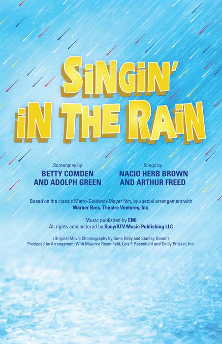 Singin' In The Rain Theatre Poster