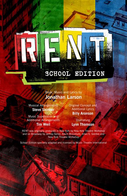 Rent (School Edition) Theatre Poster