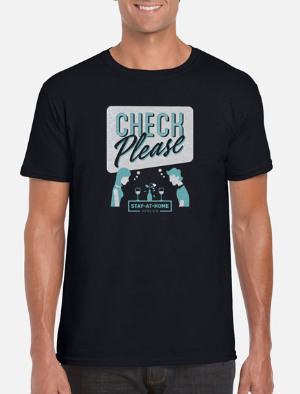 Men's Check Please Stay-At-Home T-Shirt