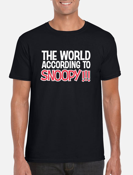 Men's The World According to Snoopy T-Shirt