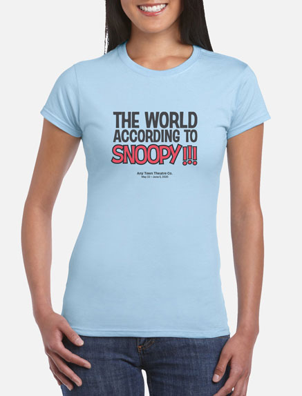 Women's The World According to Snoopy T-Shirt