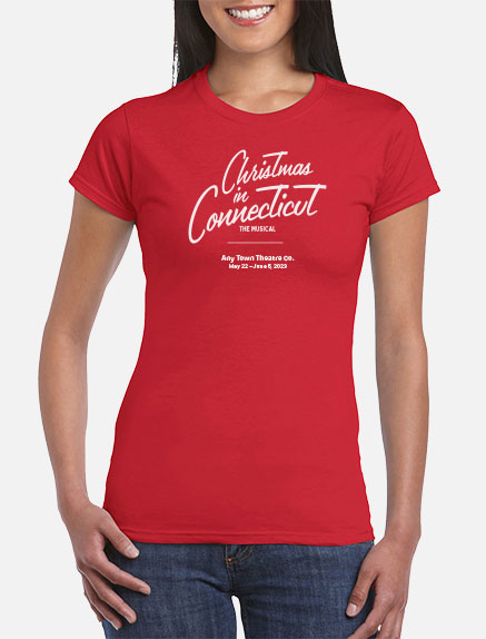 Women's Christmas In Connecticut T-Shirt