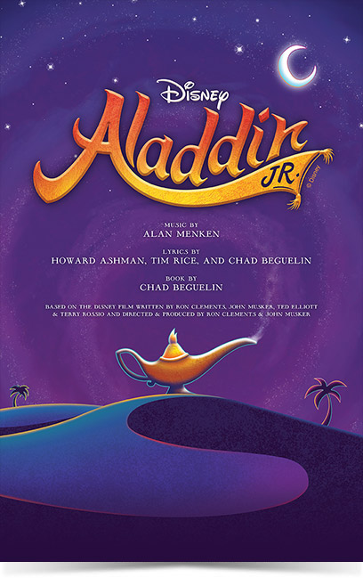 Aladdin JR Theatre Poster created by Subplot Studio