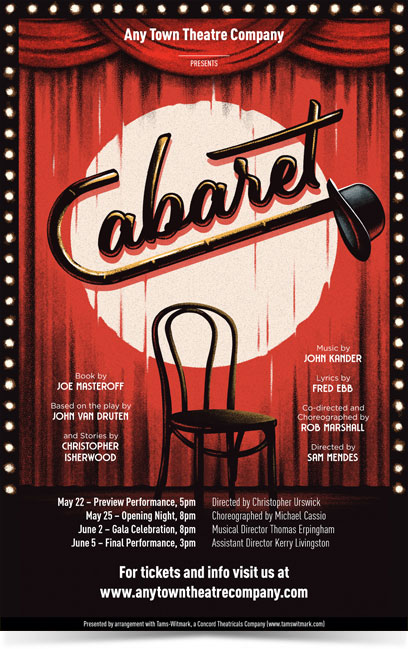 Cabaret Theatre Poster Designed by Subplot Studio