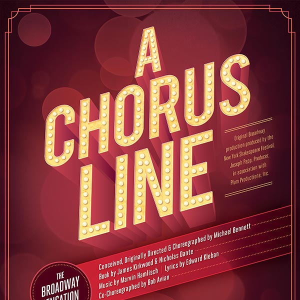 A Chorus Line Poster Design and Logo Pack