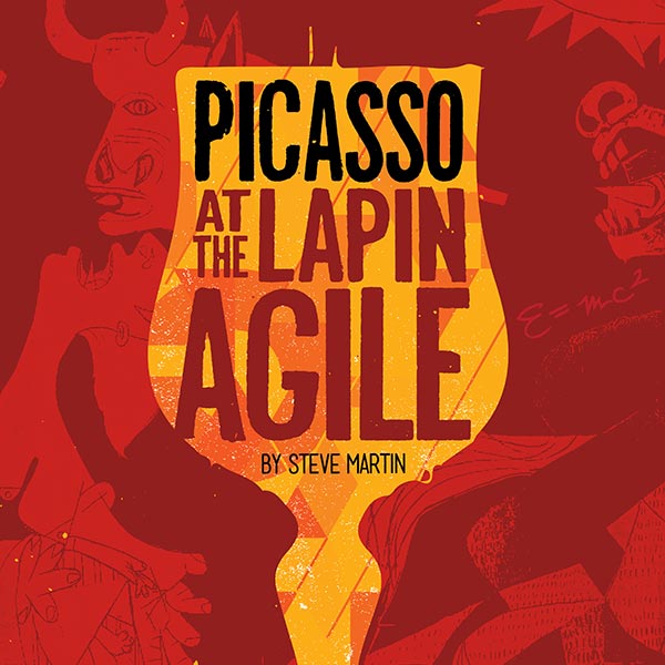 Picasso at the Lapin Agile Poster Design and Logo Pack