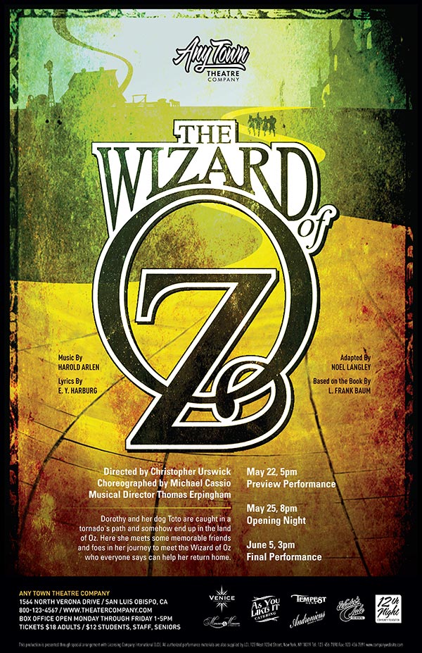 The Wizard of Oz Poster Design and Logo Pack